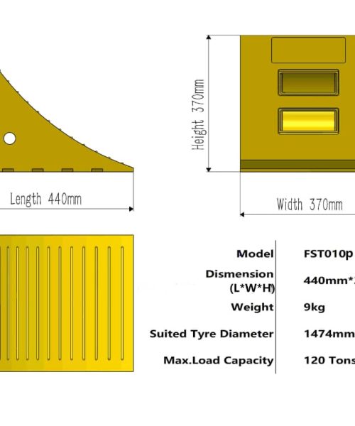 Heavy-duty industrial wheel chocks